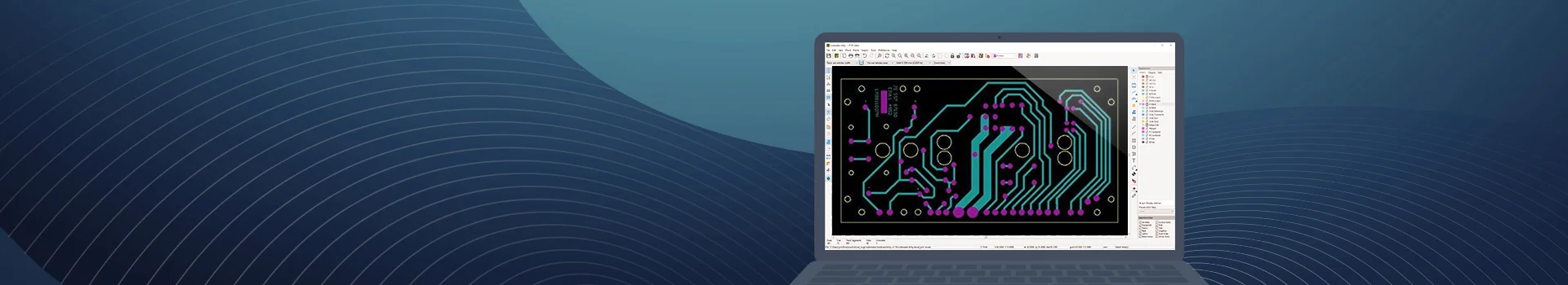 Проектирование печатной платы усилителя