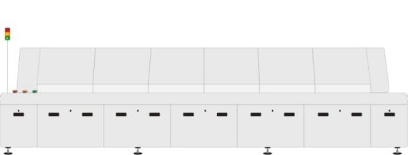 10-зонная конвекционная печь оплавления припоя в азотной среде