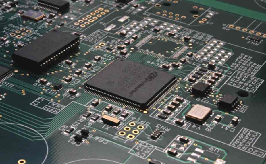 Manual welding technique of electric soldering iron in circuit board processing and assembly